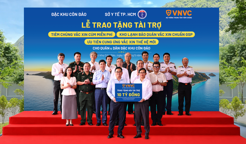 Hệ thống Trung tâm Tiêm chủng VNVC tài trợ hơn 10 tỷ đồng giúp Côn Đảo nâng cao năng lực y tế dự phòng và du lịch an toàn- Ảnh 1.