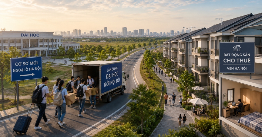 Làn sóng đại học rời nội đô: Bất động sản cho thuê ven Hà Nội bước vào cuộc chơi mới- Ảnh 3.