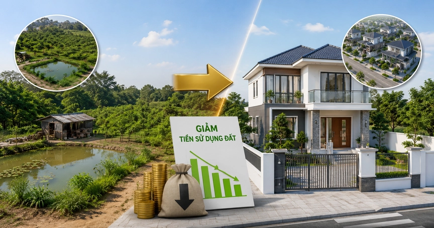 Kể từ nay, những trường hợp này sẽ được giảm tiền sử dụng đất khi chuyển đất vườn, ao sang đất ở- Ảnh 1.