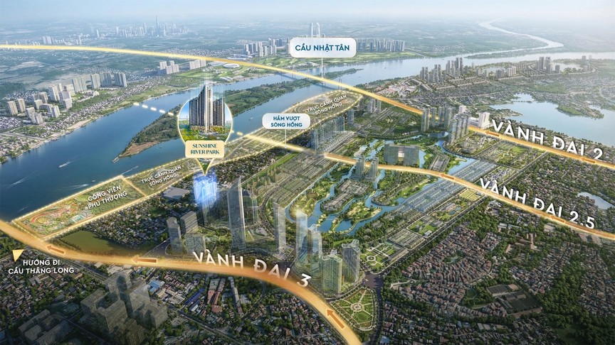 Trục đại lộ sông Hồng 11.400ha vừa được phê duyệt, dự án nào đang ở "mặt tiền" hưởng lợi đầu tiên?- Ảnh 2.