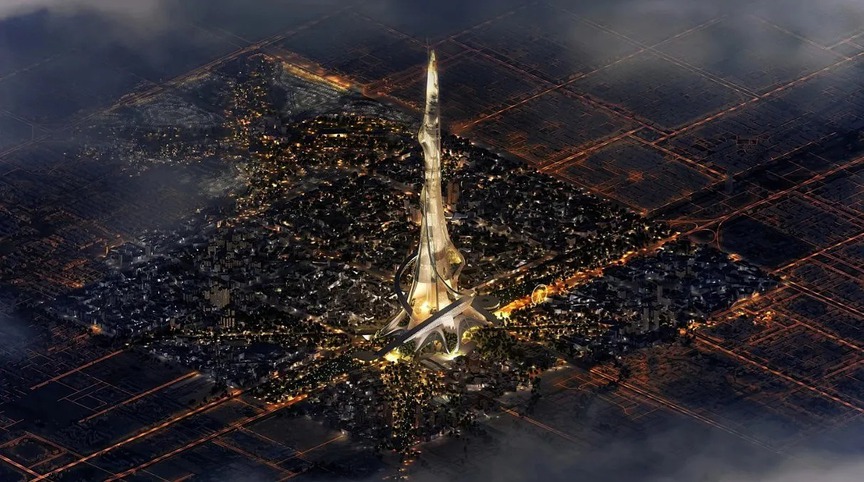 Vương quốc giàu có bậc nhất Trung Đông tham vọng xây tháp chọc trời 2.000m: Cao gấp đôi công trình đang giữ kỷ lục thế giới, ước tính tốn 5 tỷ USD- Ảnh 2. Vương quốc giàu có bậc nhất Trung Đông tham vọng xây tháp chọc trời 2.000m: Cao gấp đôi công trình đang giữ kỷ lục thế giới, ước tính tốn 5 tỷ USD- Ảnh 2.