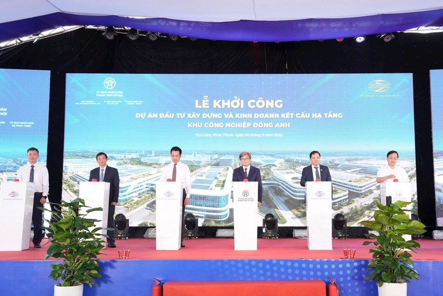 Hình ảnh tại lễ khởi công. Nguồn ảnh: Hanoimoi.vn Hình ảnh tại lễ khởi công. Nguồn ảnh: Hanoimoi.vn