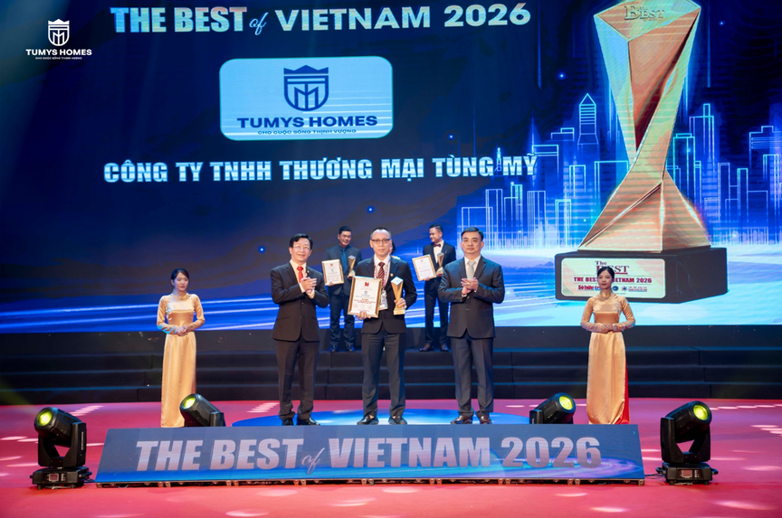 Tumys Homes ghi dấu ấn tại “The Best Of Vietnam 2026”, khẳng định uy tín với dự án trọng điểm Maison Grand- Ảnh 1.