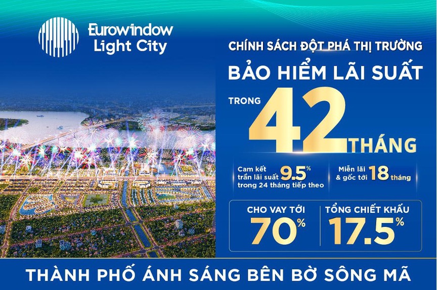 Chính sách đột phá thị trường tại Eurowindow Light City: Bảo hiểm lãi suất trong 42 tháng- Ảnh 1.