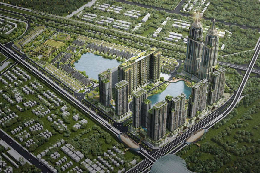 Cận cảnh khu đất gần 40ha xây dựng khu đô thị Hateco Đông Anh- Ảnh 1.