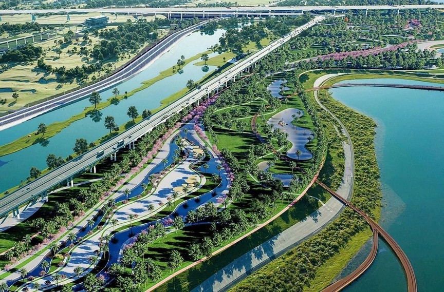 Công trình mở đầu cho việc hình thành trục đại lộ cảnh quan sông Hồng 27 tỷ USD đang được triển khai xây dựng- Ảnh 4. Công trình mở đầu cho việc hình thành trục đại lộ cảnh quan sông Hồng 27 tỷ USD đang được triển khai xây dựng- Ảnh 4.