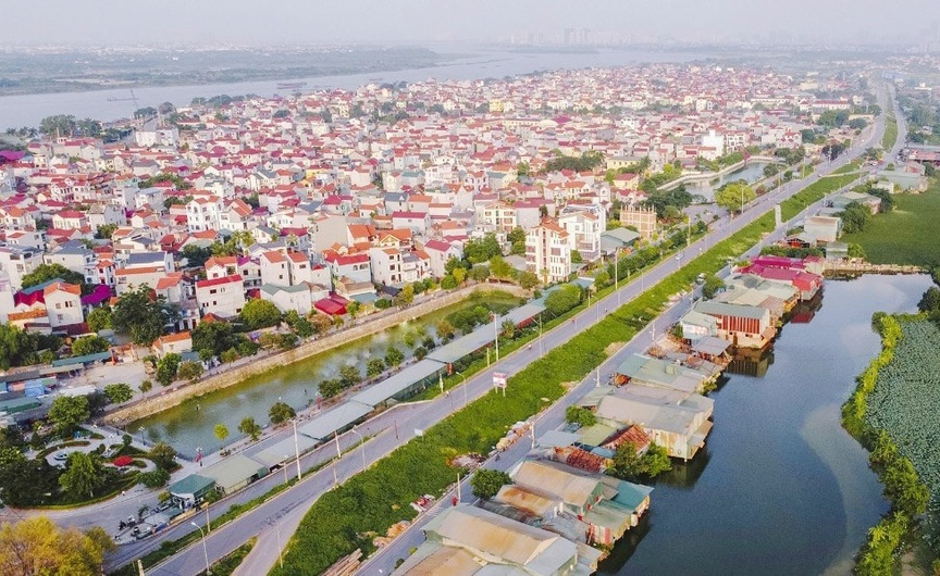 Một góc xã Ô Diên. Nguồn ảnh: Hanoimoi.vn