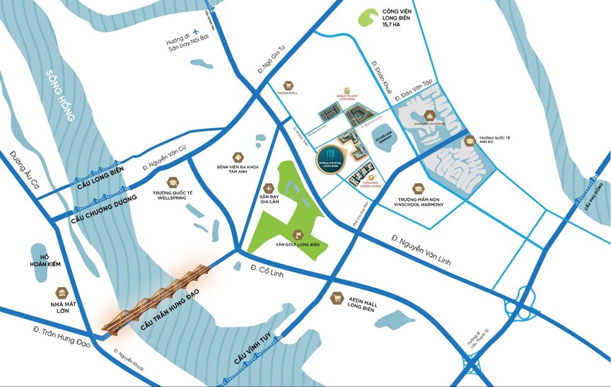 Từ “ốc đảo” nghỉ dưỡng Noble Crystal Long Bien WorldHotels Residences đến mọi tinh hoa Thủ đô chỉ trong 10 - 15 phút di chuyển- Ảnh 1.