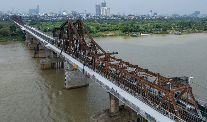 Cây cầu thép có tuổi đời lớn nhất Việt Nam sau hơn 1 tháng tạm dừng hoạt động- Ảnh 2.