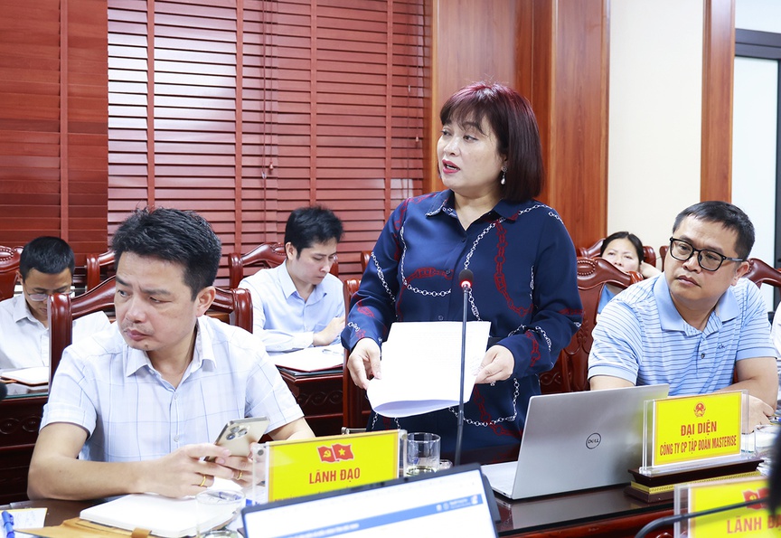 Đại diện CTCP Tập đoàn Masterise tại buổi làm việc. Nguồn ảnh: UBND tỉnh Bắc Ninh