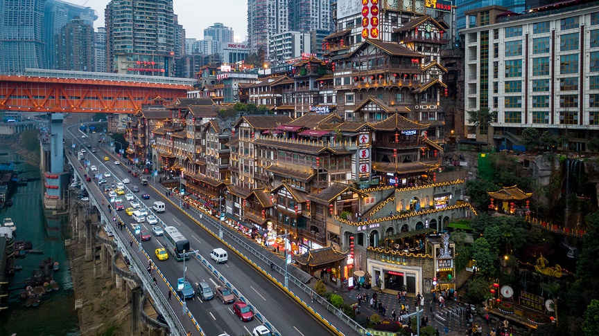 'Thành phố lơ lửng' ven sông: Biểu tượng hơn 2.000 năm giữa lòng 'đô thị 8D'- Ảnh 1.
