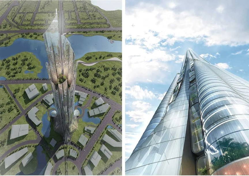 Việt Nam lần đầu tiên trong lịch sử sẽ có tháp chọc trời 108 tầng cao 639m cạnh cây cầu dây văng thép lớn nhất cả nước- Ảnh 2.