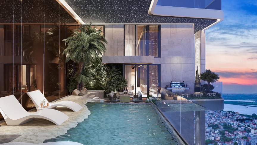 Dinh thự trên cao Sky Mansion: Chuẩn sống mới giữa không trung tại Tây Hồ- Ảnh 1.