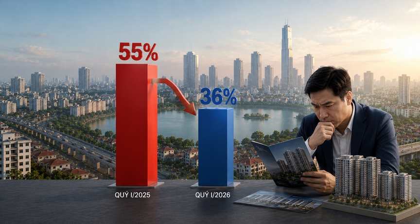 Lượng mua giảm từ 55% xuống 36%: Điều gì đang khiến người mua bất động sản chùn tay?- Ảnh 2. Lượng mua giảm từ 55% xuống 36%: Điều gì đang khiến người mua bất động sản chùn tay?- Ảnh 2.