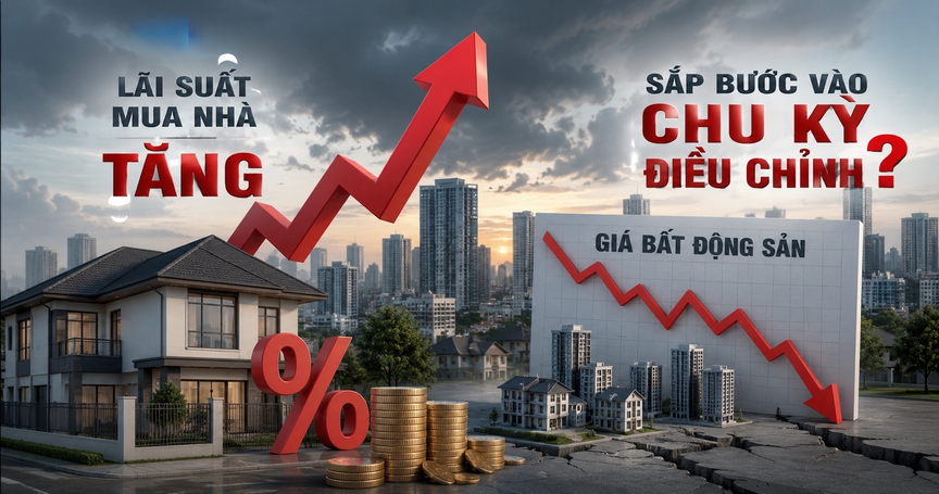 Lãi suất mua nhà tăng, giá bất động sản sắp bước vào chu kỳ điều chỉnh?- Ảnh 1. Lãi suất mua nhà tăng, giá bất động sản sắp bước vào chu kỳ điều chỉnh?- Ảnh 1.