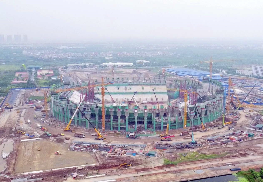 Việt Nam sắp triển khai phần mái vòm khổng lồ nặng 8.600 tấn của sân vận động lớn bậc nhất cả nước, sức chứa 60.000 chỗ ngồi vượt chuẩn quốc tế - Ảnh 2.