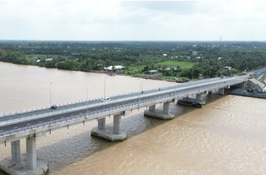 Cầu vượt sông 8.000 tỷ xoá bỏ toàn bộ các bến phà lâu đời, rút ngắn khoảng 80km từ miền Tây đến TP. HCM: Nỗ lực vượt tiến độ 6 tháng- Ảnh 2. Cầu vượt sông 8.000 tỷ xoá bỏ toàn bộ các bến phà lâu đời, rút ngắn khoảng 80km từ miền Tây đến TP. HCM: Nỗ lực vượt tiến độ 6 tháng- Ảnh 2.