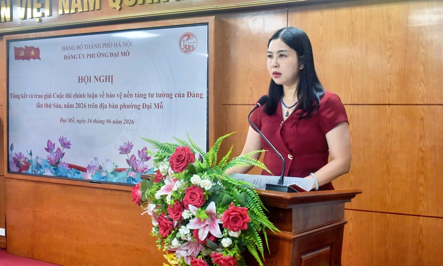 Tạp chí điện tử Bất động sản Việt Nam đạt giải Nhất Cuộc thi chính luận về bảo vệ nền tảng tư tưởng của Đảng lần thứ Sáu năm 2026 tại phường Đại Mỗ - Ảnh 1.
