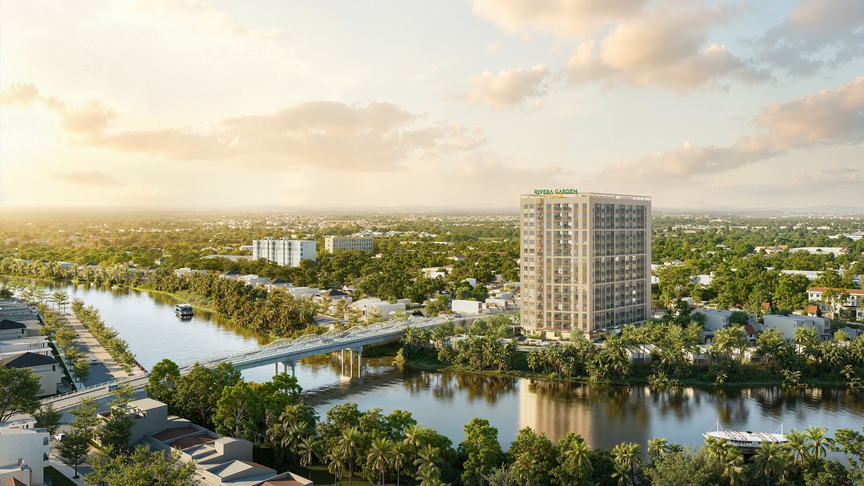 Khởi công dự án nhà ở xã hội Rivera Garden Mỹ Tho - Ảnh 2.