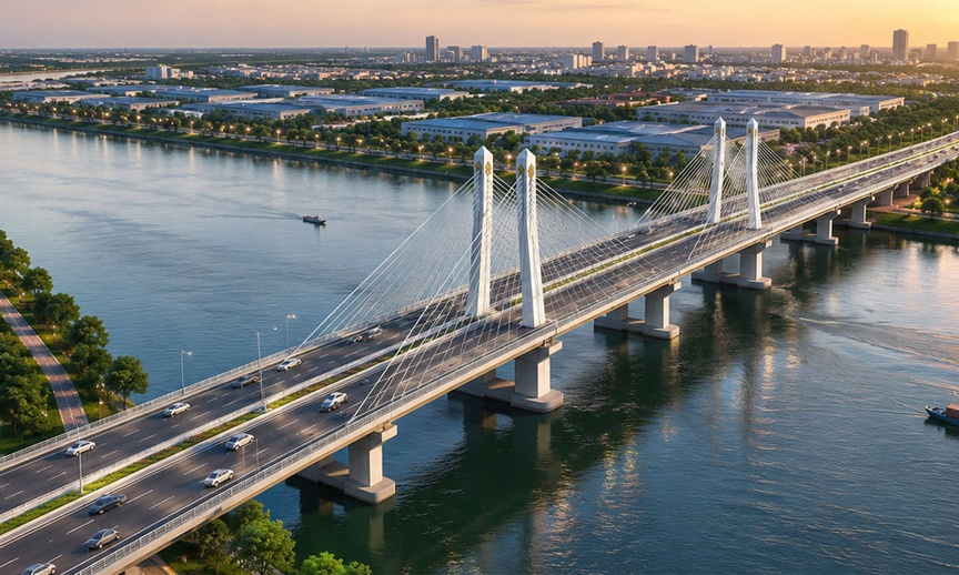 Tỉnh Bắc Ninh sẽ có thêm cầu Kim Chân. Nguồn ảnh: Báo Bắc Ninh Tỉnh Bắc Ninh sẽ có thêm cầu Kim Chân. Nguồn ảnh: Báo Bắc Ninh