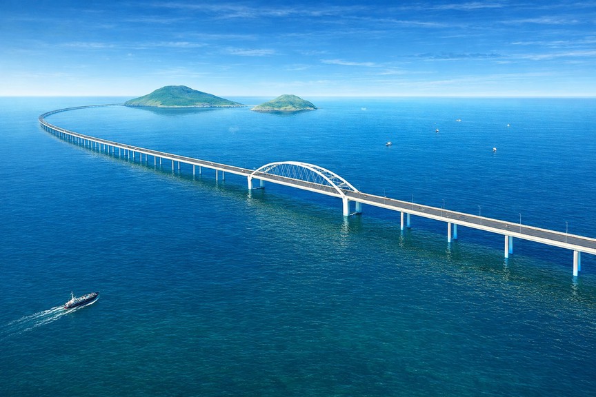 Việt Nam đang làm cầu vượt biển dài nhất trong lịch sử: Dài 18km, tiêu tốn gần 26.000 tỷ đồng, mở trục kết nối chiến lược ra Biển Đông - Ảnh 3.
