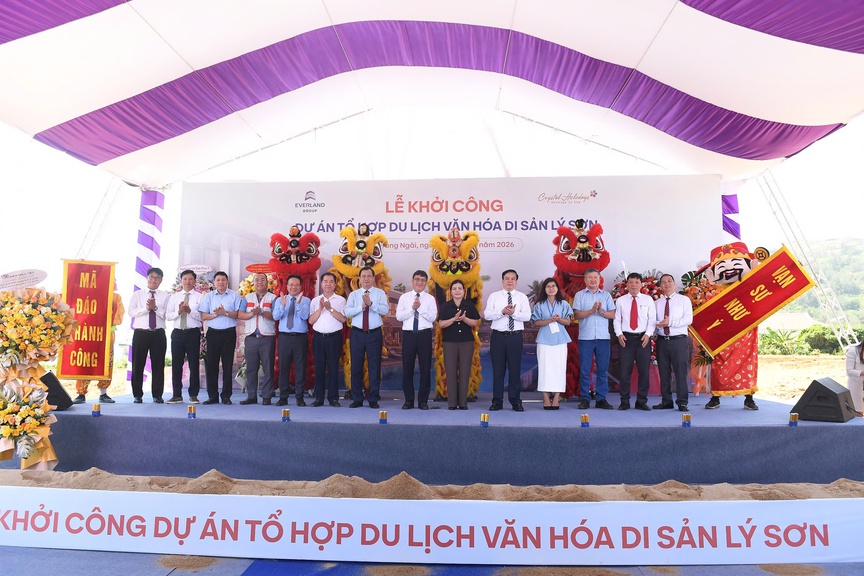 Khởi công Dự án Tổ hợp du lịch văn hóa di sản Lý Sơn, Chủ tịch Everland: “Một khu vườn cần cả đại bàng và chim sẻ” - Ảnh 1.