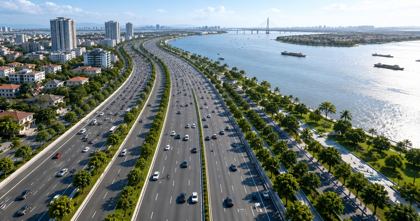 TP trẻ nhất Việt Nam sắp có tuyến đường ven dòng sông biểu tượng, quy mô 8-10 làn xe - Ảnh 1.