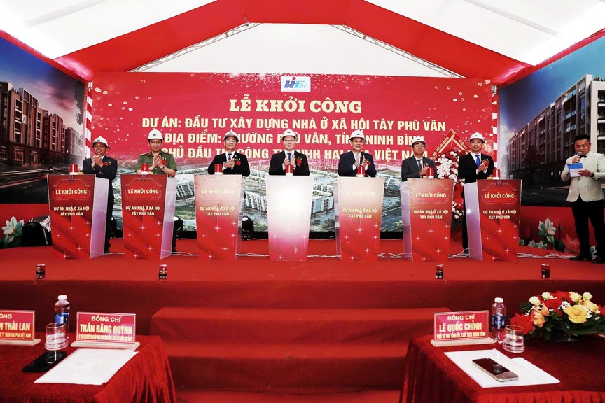 Ninh Bình: Khởi công dự án nhà ở xã hội Tây Phù Vân  - Ảnh 1.