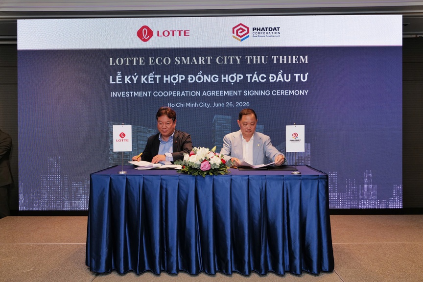 Phát Đạt 'bắt tay' với Lotte làm dự án Lotte Eco Smart City hơn 2 tỷ USD ở Thủ Thiêm - Ảnh 1.