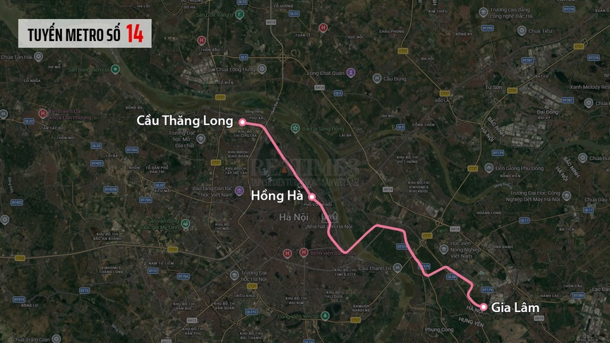 Cận cảnh loạt khách sạn, chung cư "đắt đỏ" hưởng lợi từ tuyến Metro số 14 ở Hà Nội - Ảnh 1.