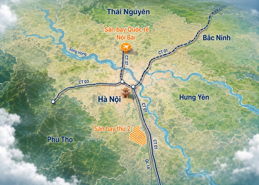 Quy hoạch Thủ đô tầm nhìn 100 năm: Sân bay thứ hai của Hà Nội sẽ đặt ở đâu? - Ảnh 5.