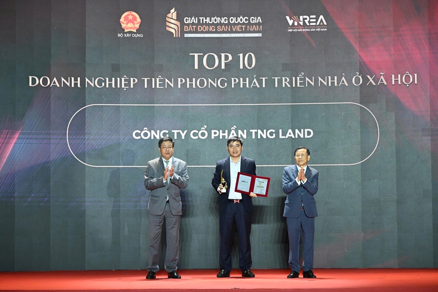 Giải thưởng Quốc gia Bất động sản Việt Nam 2026: TNG Land góp mặt trong Top 10 doanh nghiệp tiên phong phát triển nhà ở xã hội.- Ảnh 1. Giải thưởng Quốc gia Bất động sản Việt Nam 2026: TNG Land góp mặt trong Top 10 doanh nghiệp tiên phong phát triển nhà ở xã hội.- Ảnh 1.