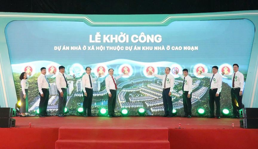 Thái Nguyên đồng loạt khởi công 6 dự án nhà ở xã hội  - Ảnh 3.