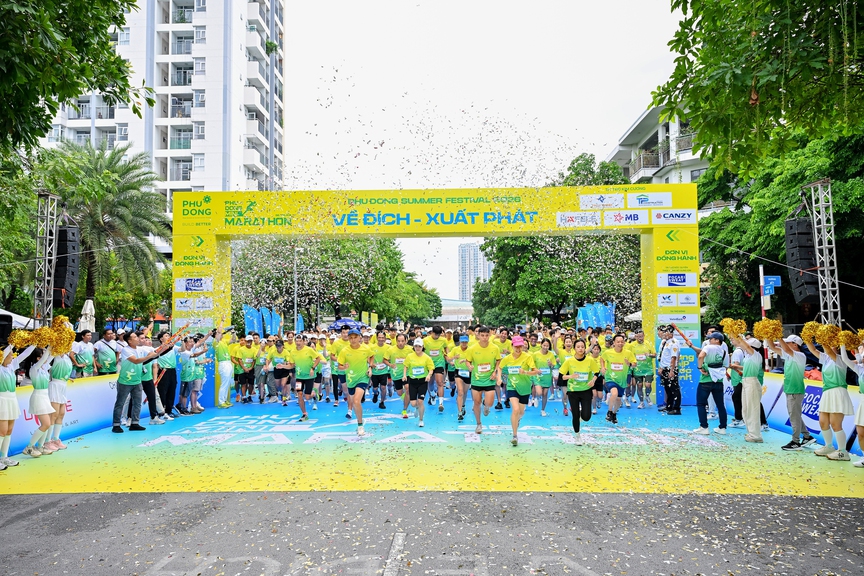 Hơn 2.000 người tham gia giải chạy Phú Đông MiNi Marathon- Season6: Lan tỏa sống xanh và kết nối cộng đồng- Ảnh 1.