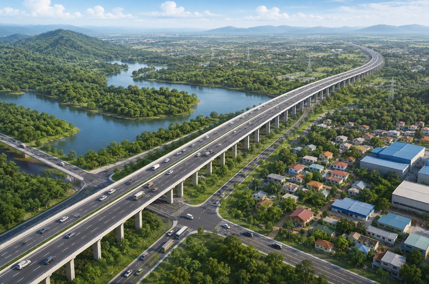 Thành phố rộng nhất Việt Nam sắp khởi công làm đường 28.800 tỷ, là cầu nối Tây Nguyên đến sân bay, cảng biển lớn- Ảnh 1.