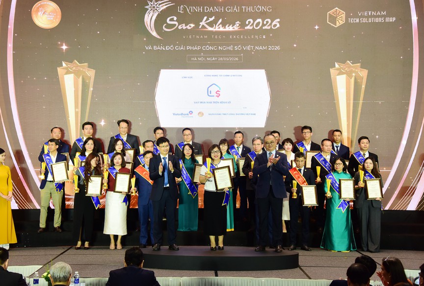 "Vay mua nhà trên kênh số" của VietinBank được vinh danh tại Sao Khuê 2026- Ảnh 1.