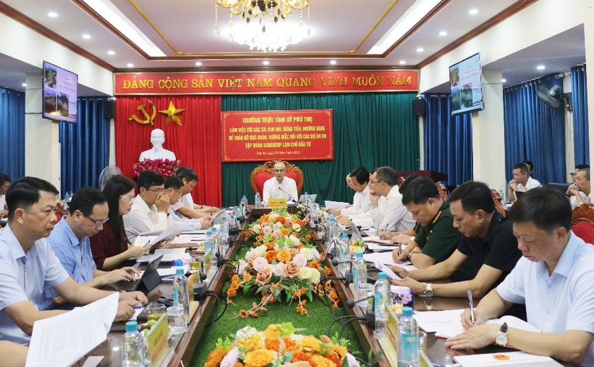 Hình ảnh tại buổi làm việc. Nguồn ảnh: UBND tỉnh Phú Thọ