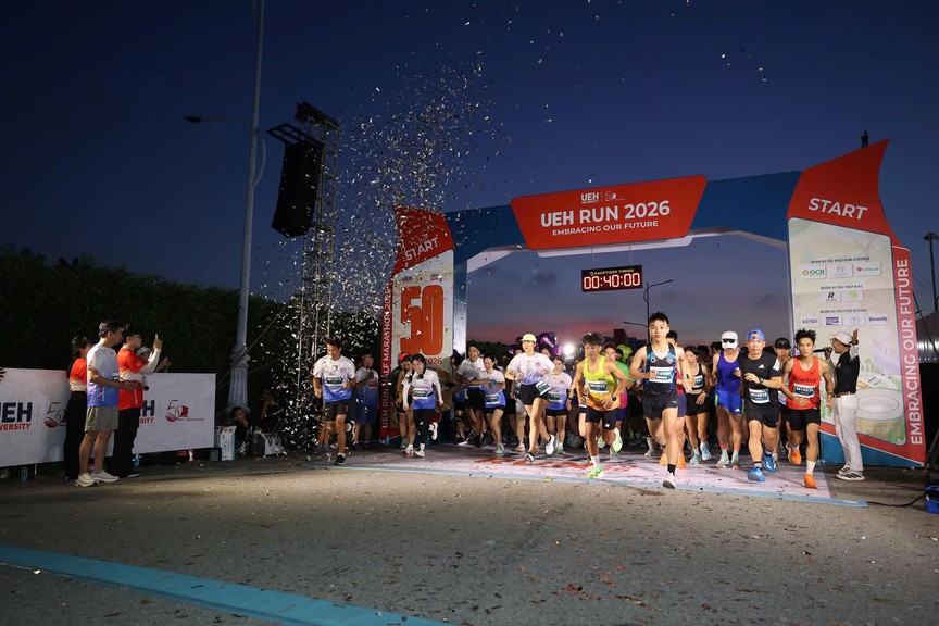 TP.HCM: UEH Run Half Marathon 2026 lan tỏa giá trị giáo dục, hướng tới phát triển bền vững- Ảnh 1. TP.HCM: UEH Run Half Marathon 2026 lan tỏa giá trị giáo dục, hướng tới phát triển bền vững- Ảnh 1.