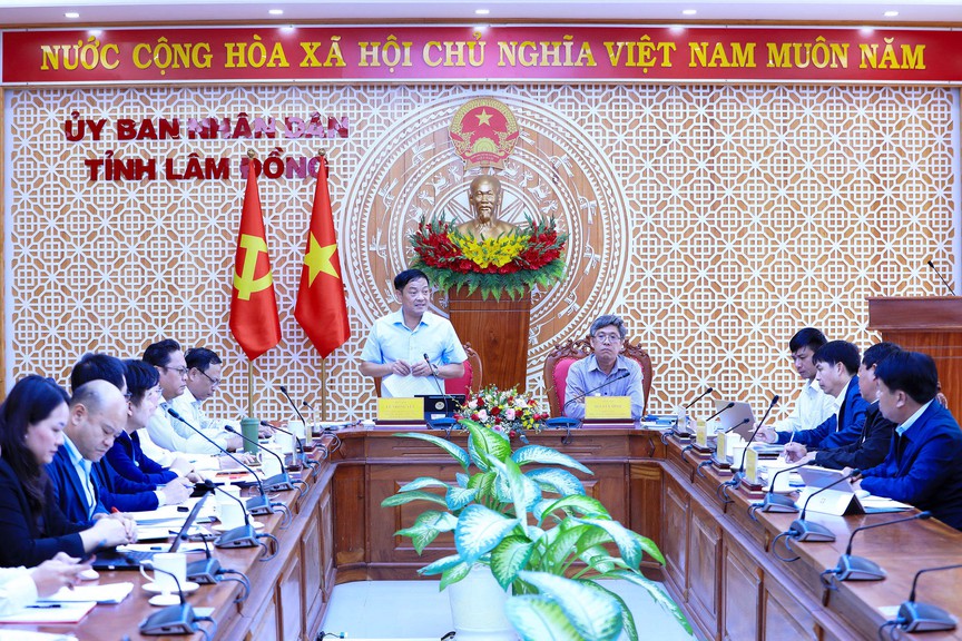 Hình ảnh tại buổi làm việc. Nguồn ảnh: Báo Lâm Đồng