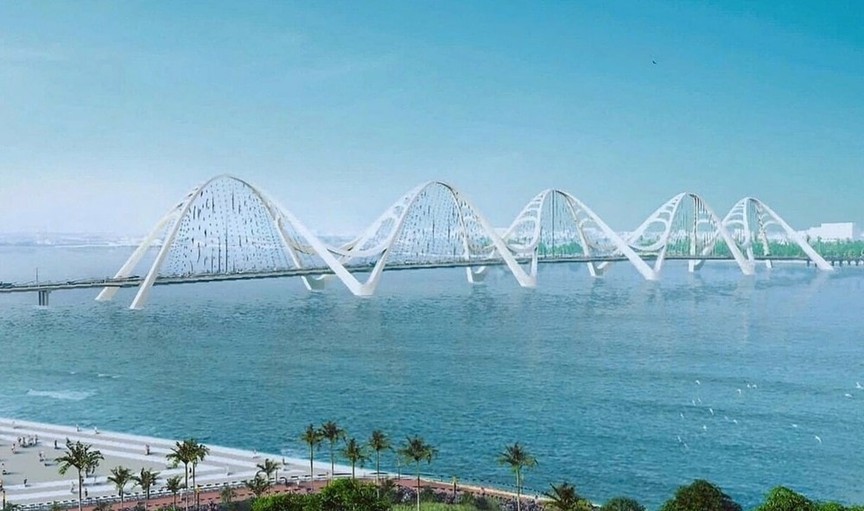 Áp dụng 'luồng xanh' để đẩy nhanh tiến độ cầu vượt vịnh gần 4.000 tỷ có kiến trúc lấy cảm hứng từ mái tóc nữ anh hùng- Ảnh 2. Áp dụng 'luồng xanh' để đẩy nhanh tiến độ cầu vượt vịnh gần 4.000 tỷ có kiến trúc lấy cảm hứng từ mái tóc nữ anh hùng- Ảnh 2.