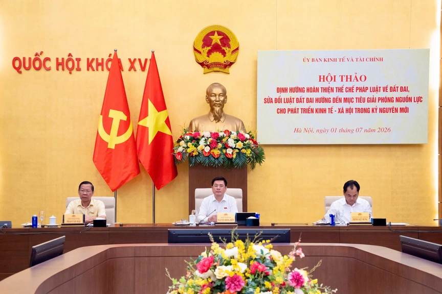Phó Chủ tịch Quốc hội Nguyễn Hồng Diên chủ trì Hội thảo “Định hướng hoàn thiện thể chế pháp luật về đất đai, sửa đổi Luật Đất đai hướng đến mục tiêu giải phóng nguồn lực cho phát triển KT-XH trong kỷ nguyên mới” - Ảnh 2.