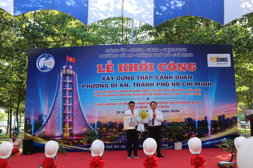 Tập đoàn Bcons xây dựng tháp cảnh quan phường Dĩ An - Ảnh 2.