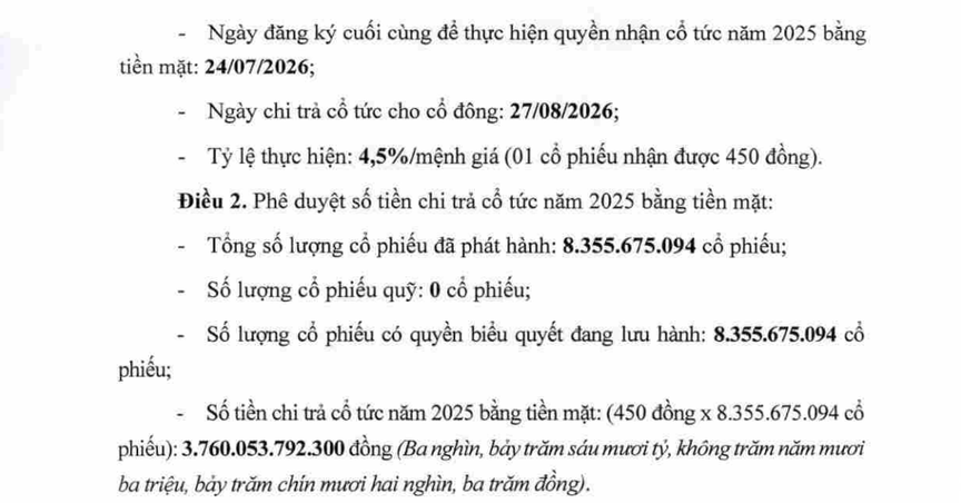 Vietcombank chi hơn 3.760 tỷ đồng chia cổ tức, phát hành lô trái phiếu thứ hai trong năm - Ảnh 1.
