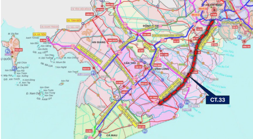 Sắp xây dựng cao tốc dài 150km đi xuyên vùng Đồng bằng sông Cửu Long, giảm tải cho quốc lộ dài nhất Việt Nam - Ảnh 1.