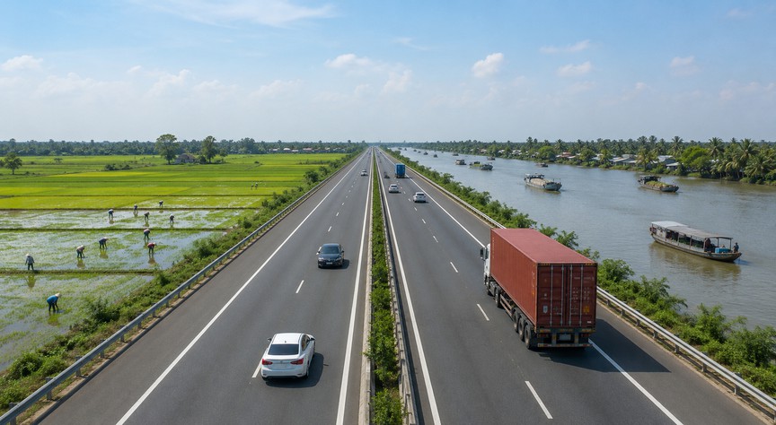 Sắp xây dựng cao tốc dài 150km đi xuyên vùng Đồng bằng sông Cửu Long, giảm tải cho quốc lộ dài nhất Việt Nam - Ảnh 2.