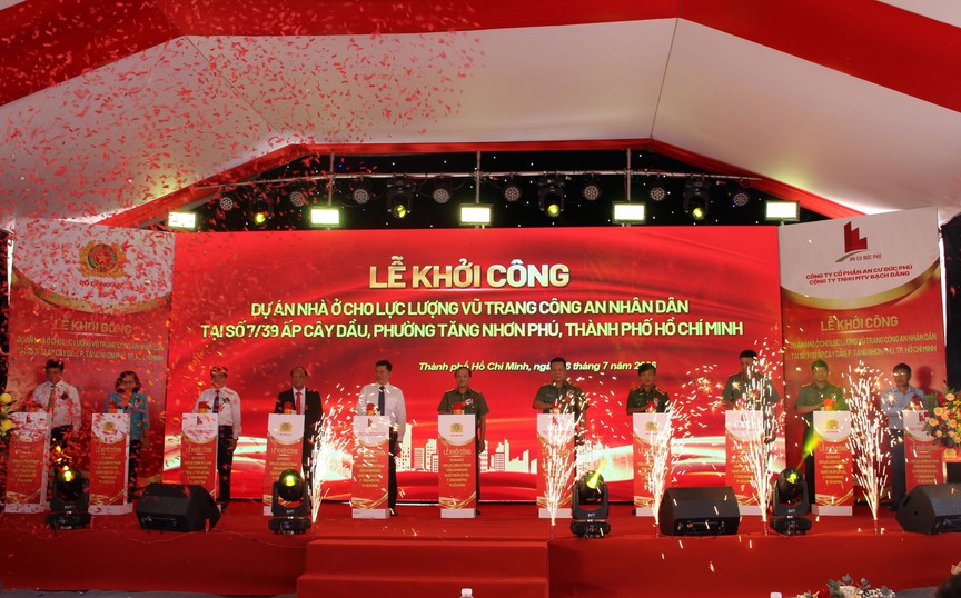 TP giàu nhất Việt Nam khởi công dự án nhà ở xã hội 30 tầng dành cho lực lượng công an nhân dân, vốn gần 1.100 tỷ - Ảnh 1.