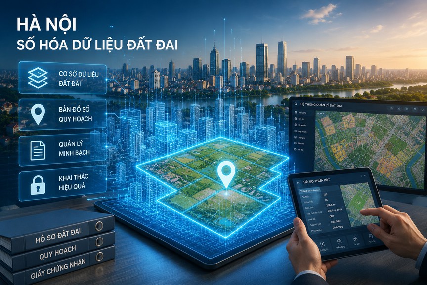 Hà Nội tăng tốc số hóa đất đai, toàn bộ dữ liệu phải hoàn thành trước ngày 25/8 - Ảnh 2.