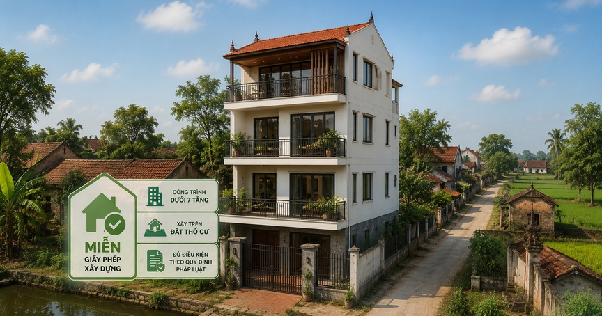 Từ hôm nay, nhiều trường hợp xây nhà dưới 7 tầng chính thức được miễn giấy phép xây dựng - Ảnh 2.