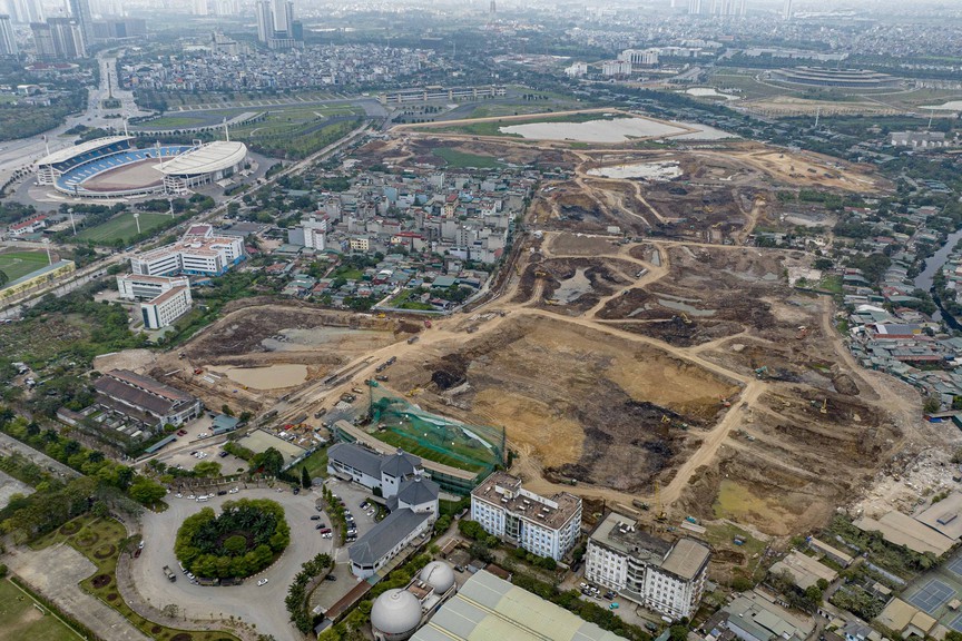 Hà Nội tốc lực đào 7 hồ nước, phấn đấu sớm hoàn thiện để đưa vào chống ngập - Ảnh 2.