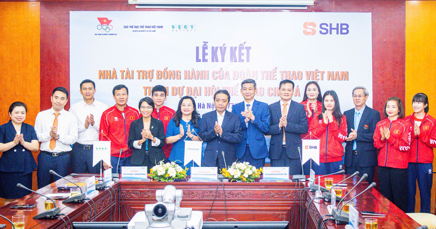 SHB trở thành Nhà tài trợ đồng hành của Đoàn Thể thao Việt Nam tại ASIAD 2026 - Ảnh 1.
